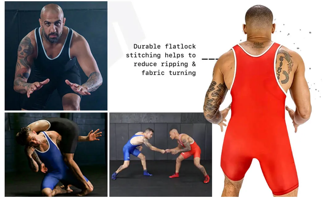 Customized Sublimation High Quality Active Sports Wear Bodysuit Custom Design Wrestling Singlet Powerlifting Uniform