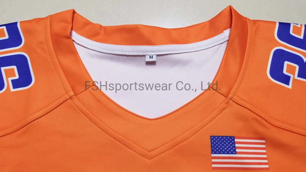 Latest Style Custom Design Sublimated Quick Dry Firm Stitching American Football Uniform